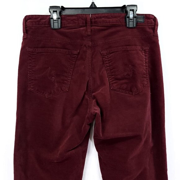 AG Adriano Goldschmied The Stevie Ankle Slim Straight Leg Jeans Womens 28 Velour - Picture 10 of 13